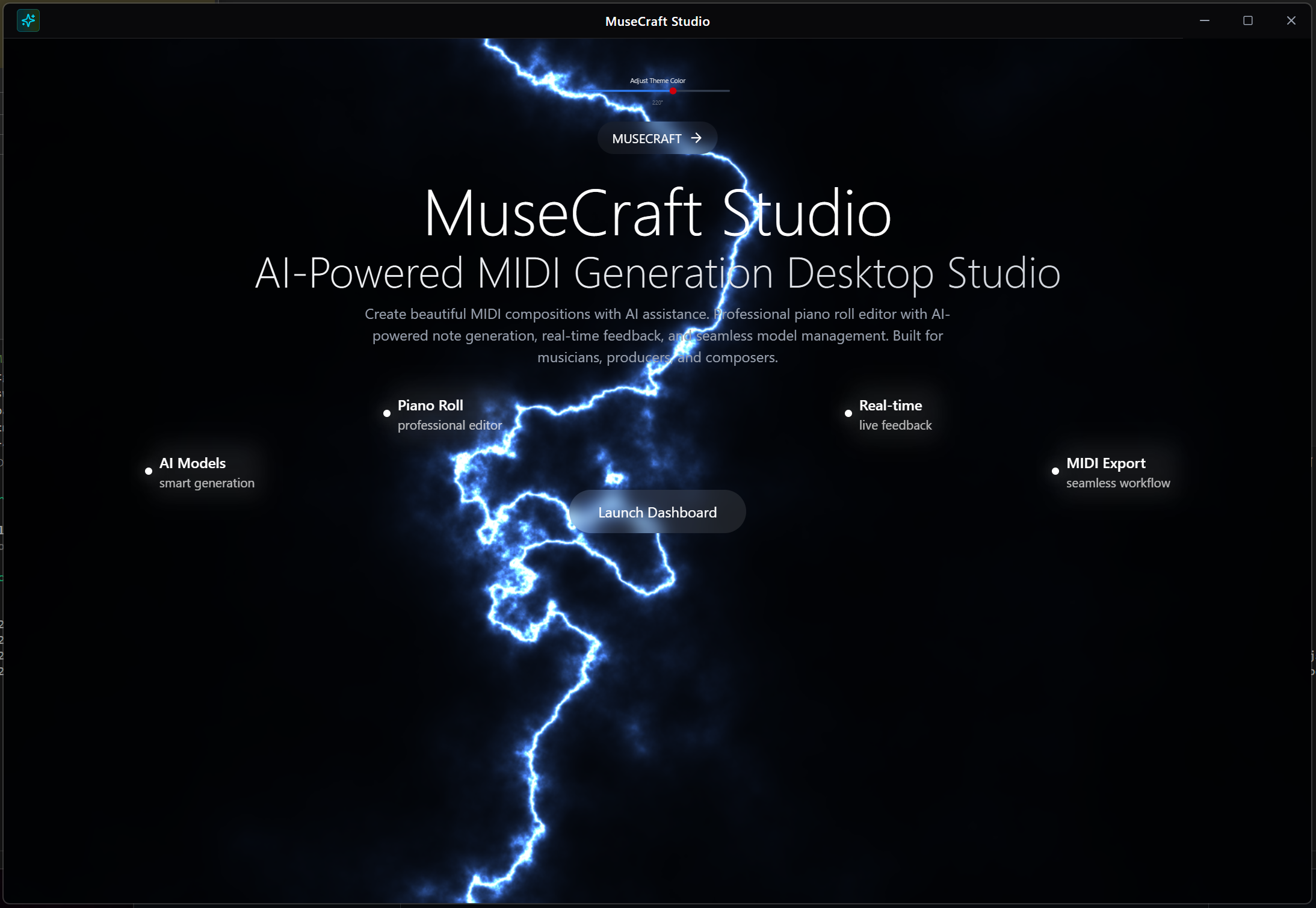 MuseCraft Studio Landing Page